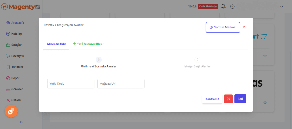 ticimax magenty entegrasyon